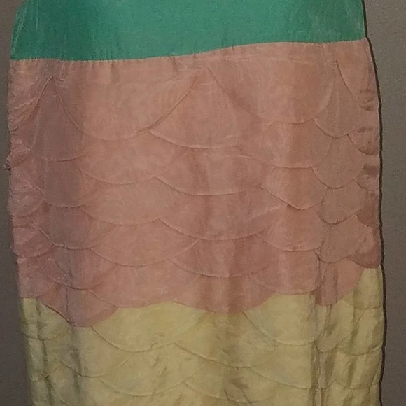 MODCLOTH Chocolate Martini Pastel Scallop Dress 18 - Picture 3 of 7